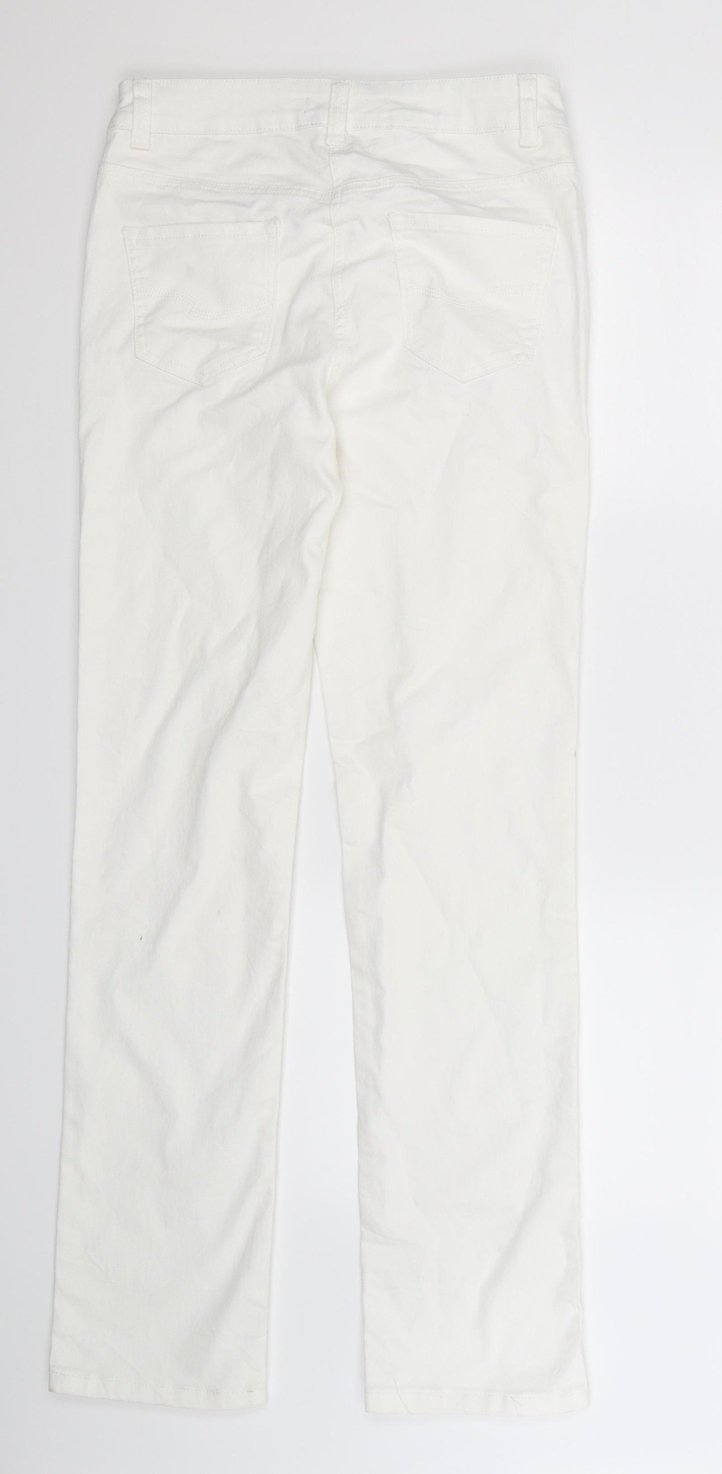 TU Womens White  Denim Skinny Jeans Size 10 L32 in