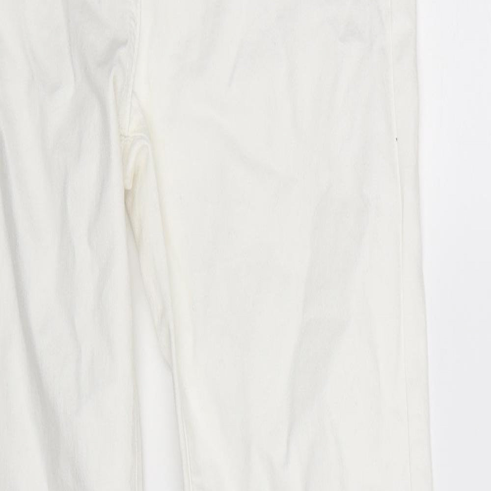 TU Womens White  Denim Skinny Jeans Size 10 L32 in