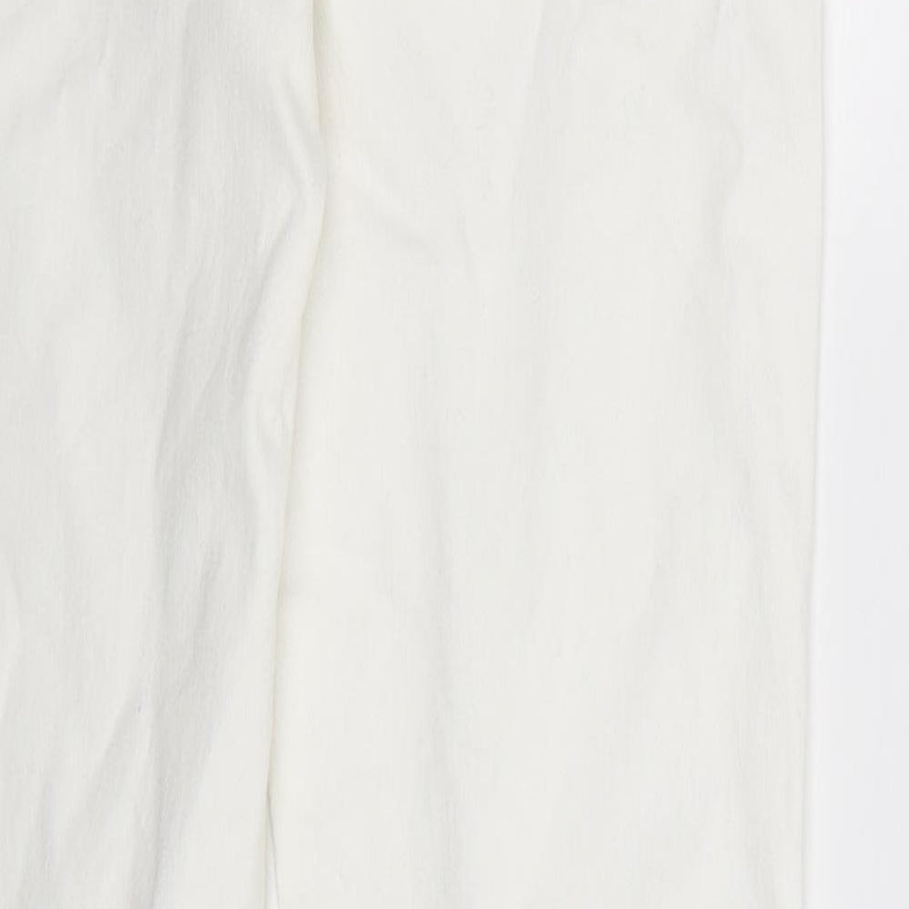 TU Womens White  Denim Skinny Jeans Size 10 L32 in