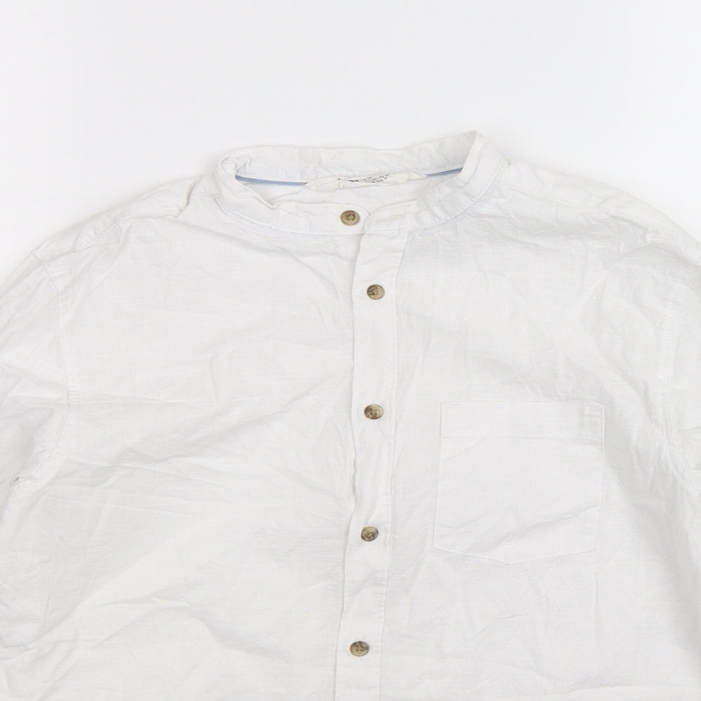H&M Boys White   Basic Button-Up Size 12-13 Years