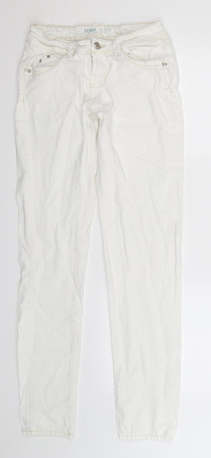 Denim Co Womens White Denim Jegging Jeans Size 10 L32 in