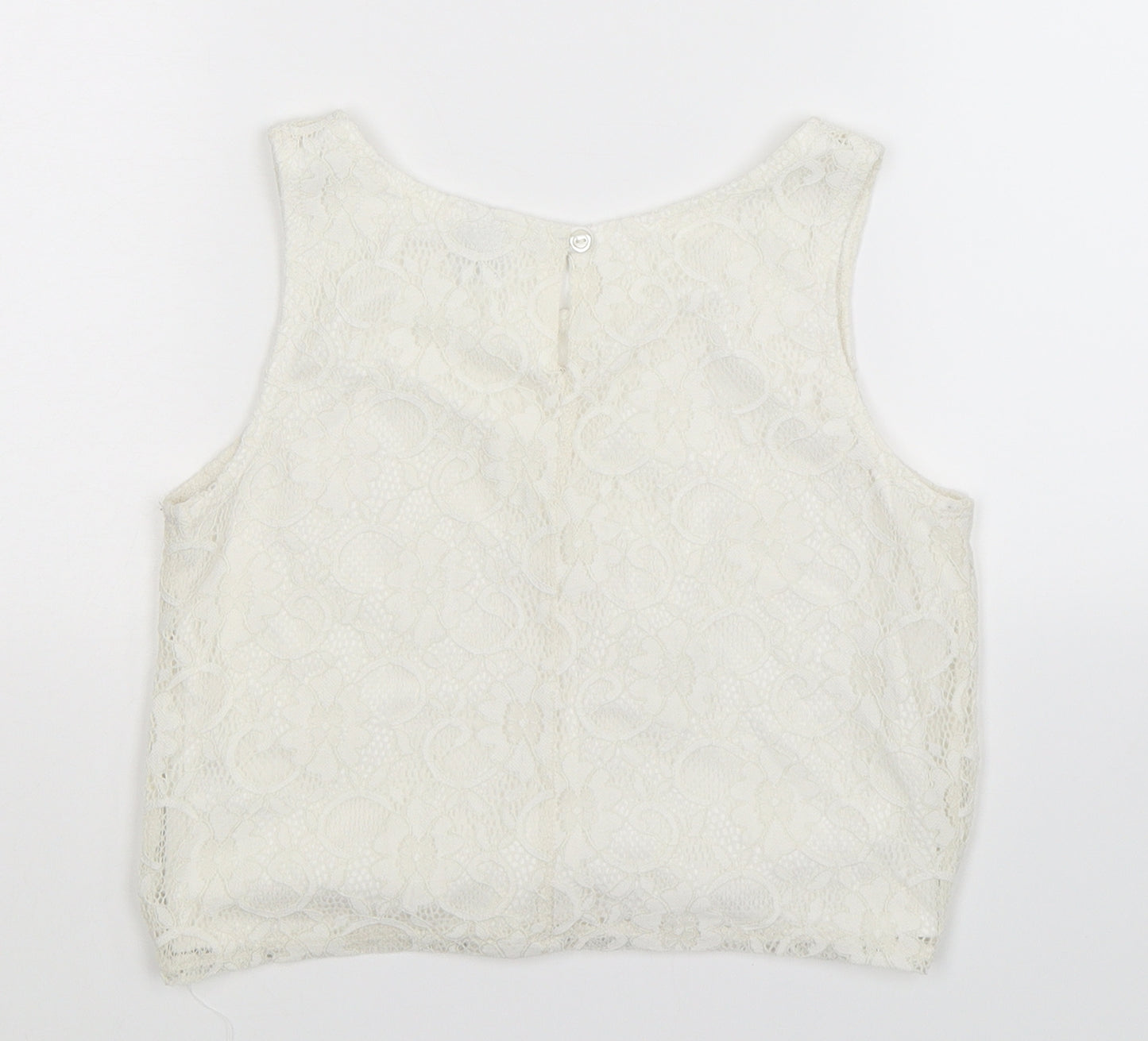 TU Girls White   Basic Tank Size 12 Years