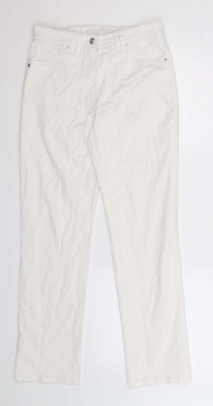 Gerry Weber Womens White Denim Skinny Jeans Size 10 L27 in