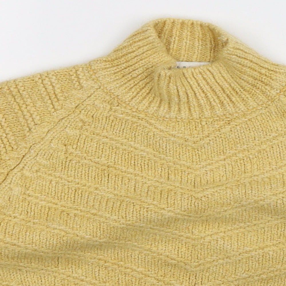 Topshop Womens Beige  Knit Pullover Jumper Size S  - Cropped