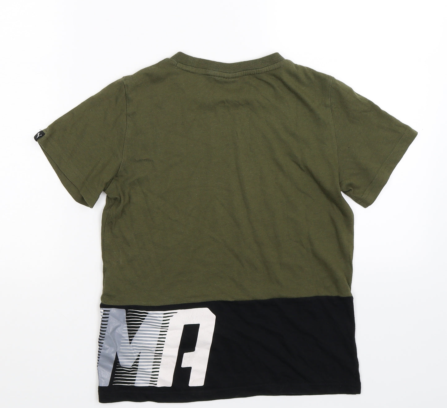 PUMA Boys Green   Basic T-Shirt Size S
