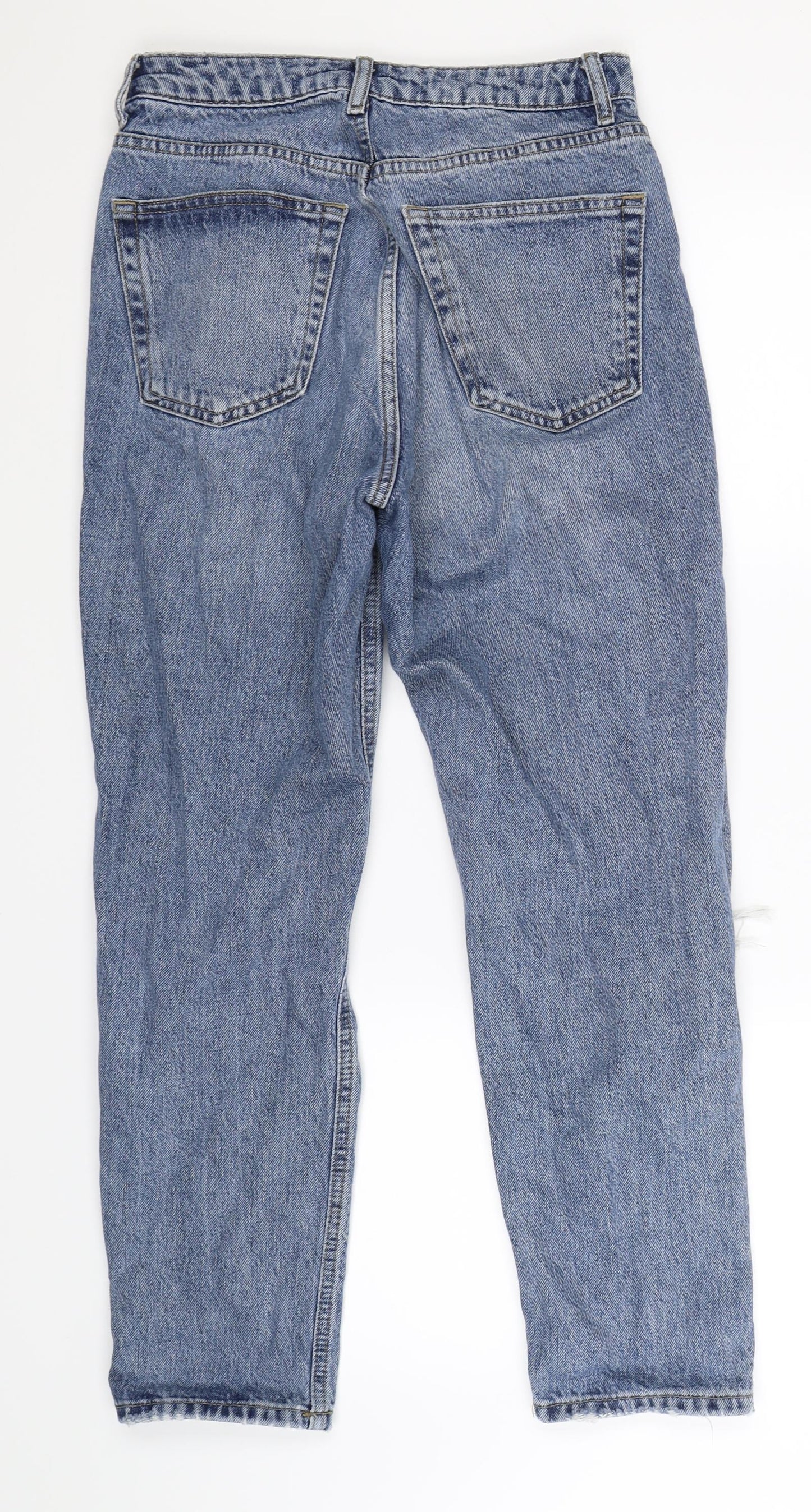 Topshop Womens Blue  Denim Mom Jeans Size 28 in L28 in