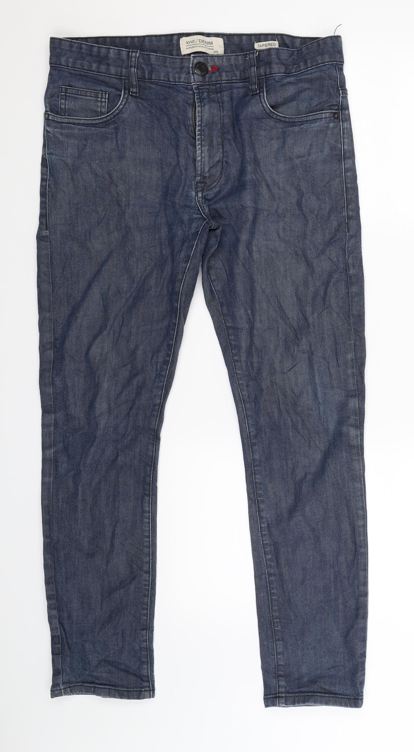 ACW85 Mens Blue  Denim Skinny Jeans Size 34 L28 in