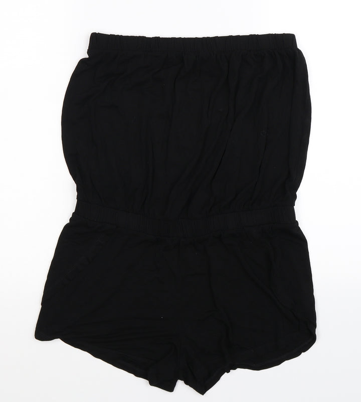 NEXT Womens Black Jumpsuit One-Piece Size 8 L3 in