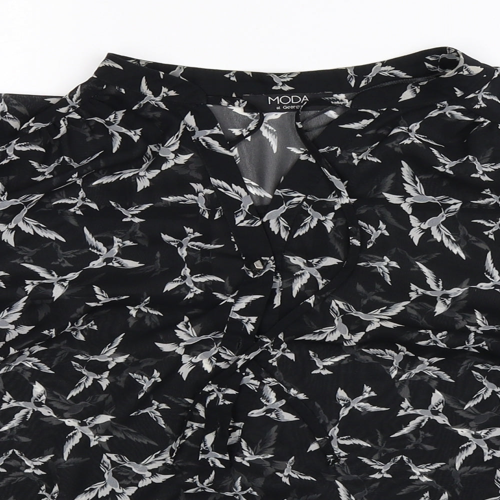 George Womens Black   Basic Blouse Size 20