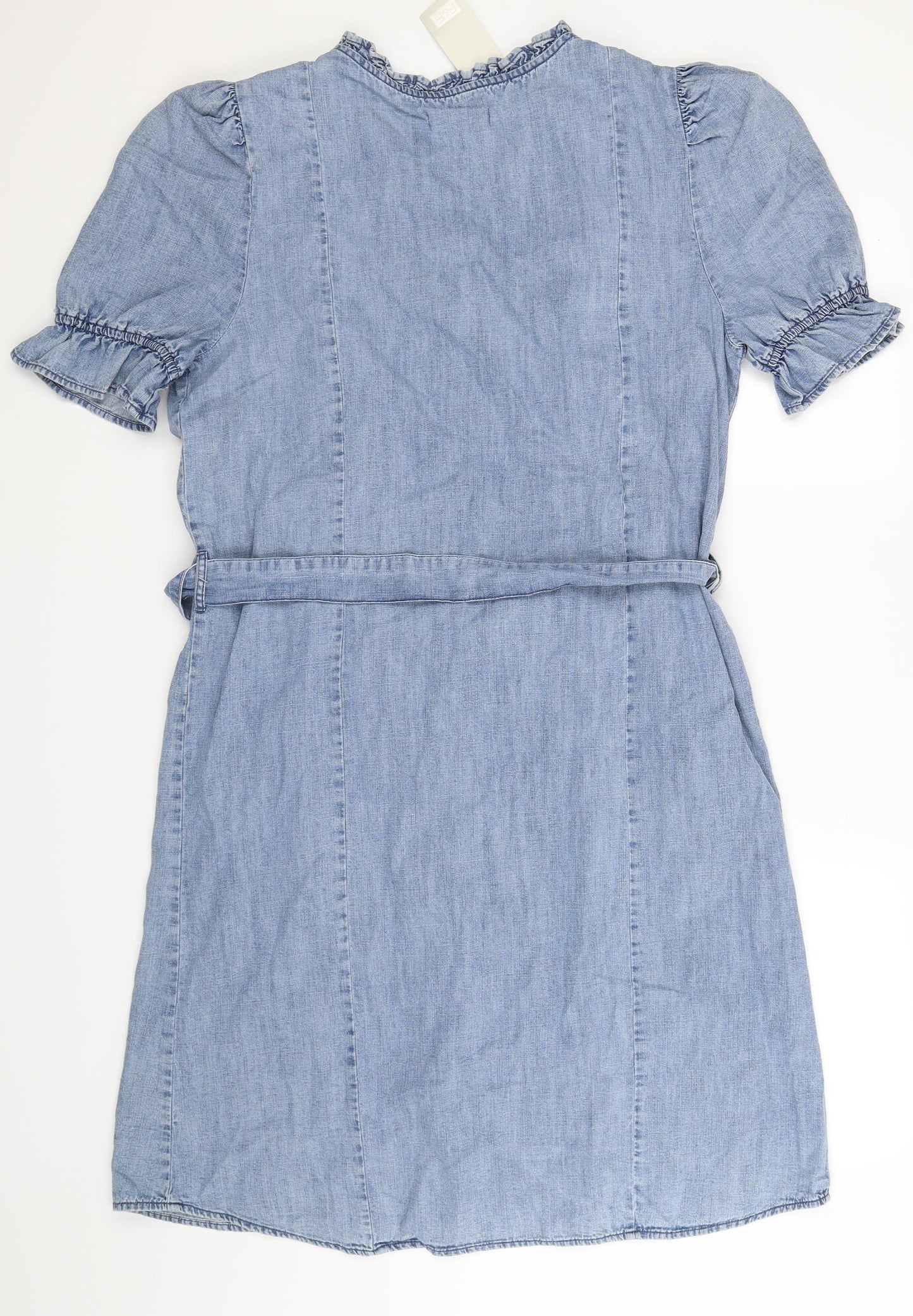 F&F Womens Blue  Denim Shirt Dress  Size 16