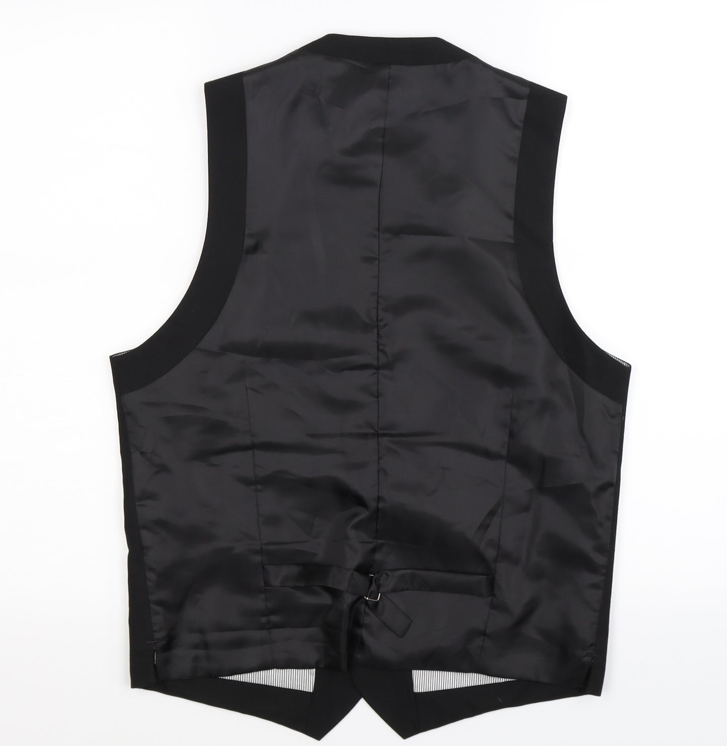 Topman Mens Black   Jacket Suit Waistcoat Size 40