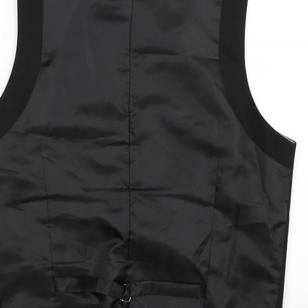Topman Mens Black   Jacket Suit Waistcoat Size 40