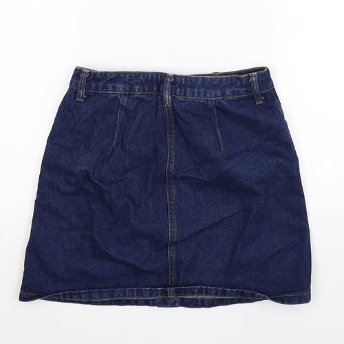 Miss Selfridge Womens Blue  Denim A-Line Skirt Size 8