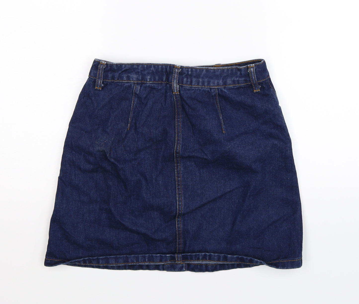 Miss Selfridge Womens Blue  Denim A-Line Skirt Size 8