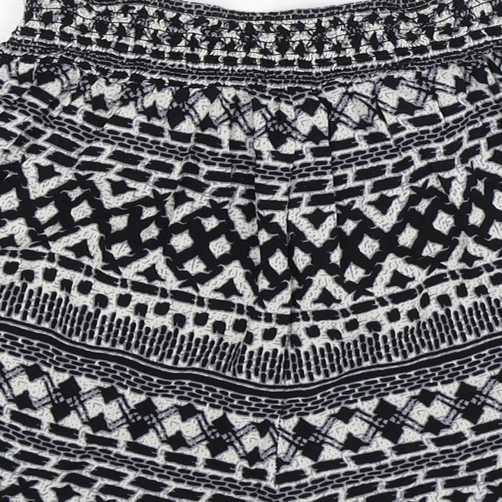 Brave Soul Womens Multicoloured Geometric  Hot Pants Shorts Size XS