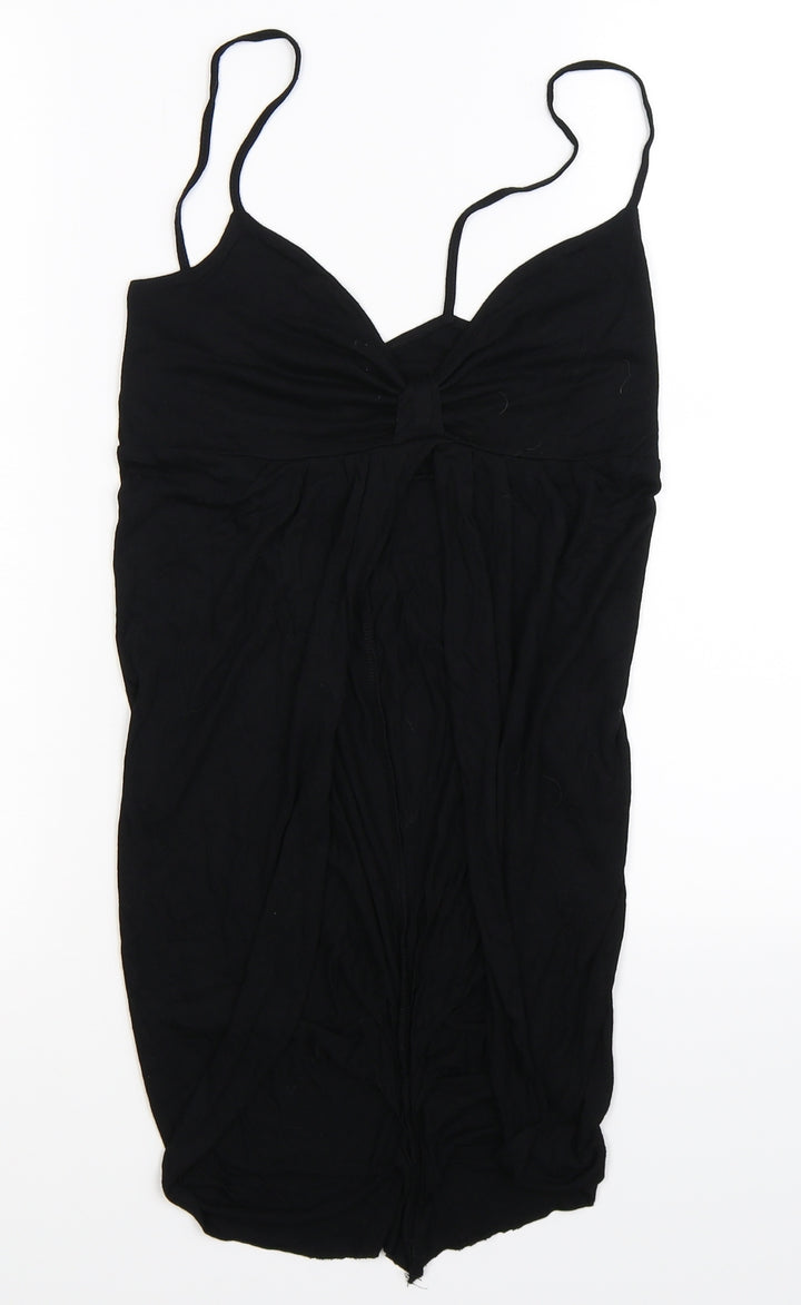 Topshop Womens Black Basic Tank Size 10
