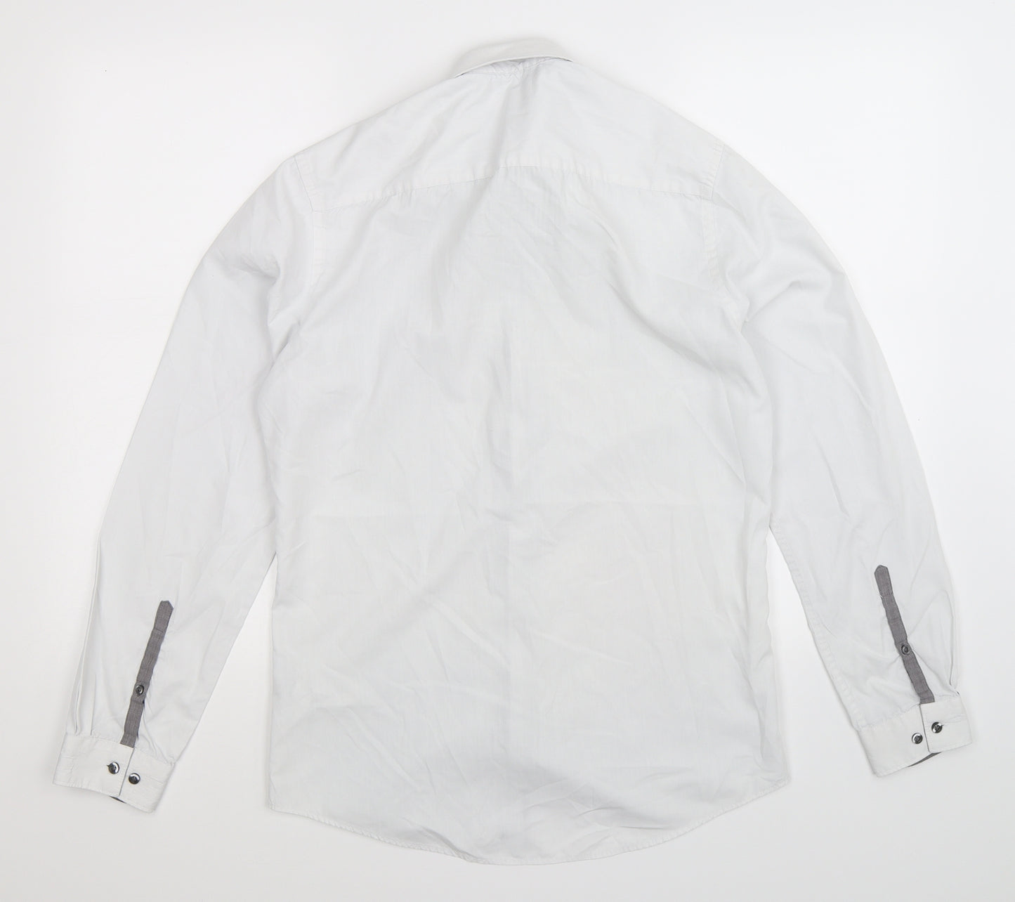 F&F Mens White    Dress Shirt Size 14.5