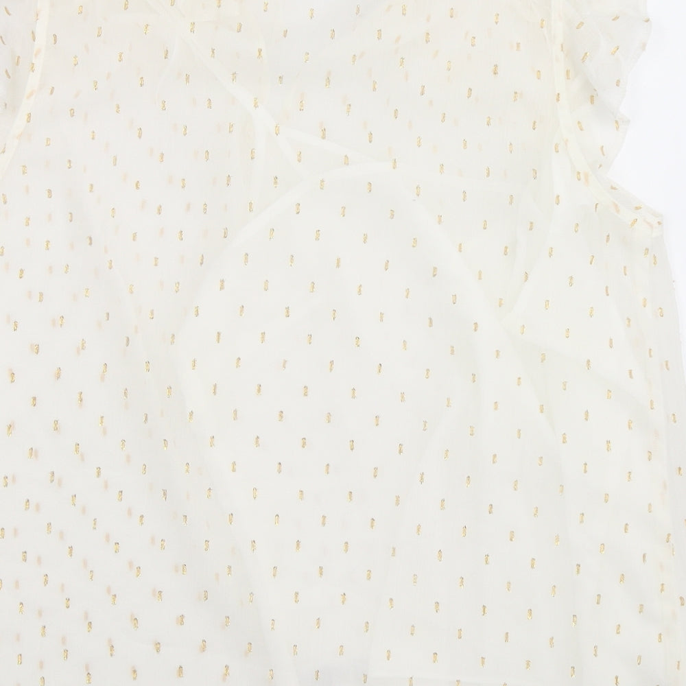 F&F Womens White   Basic Blouse Size 14