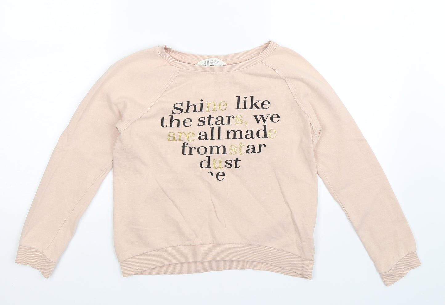 H&M Girls Beige   Pullover Sweatshirt Size 11-12 Years