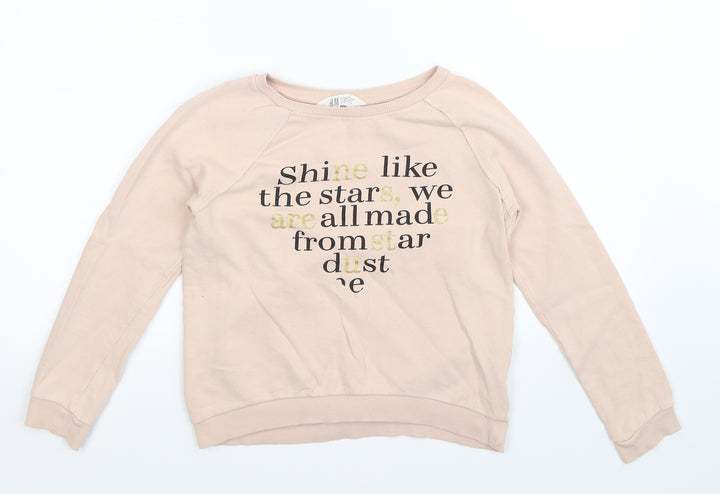 H&M Girls Beige   Pullover Sweatshirt Size 11-12 Years