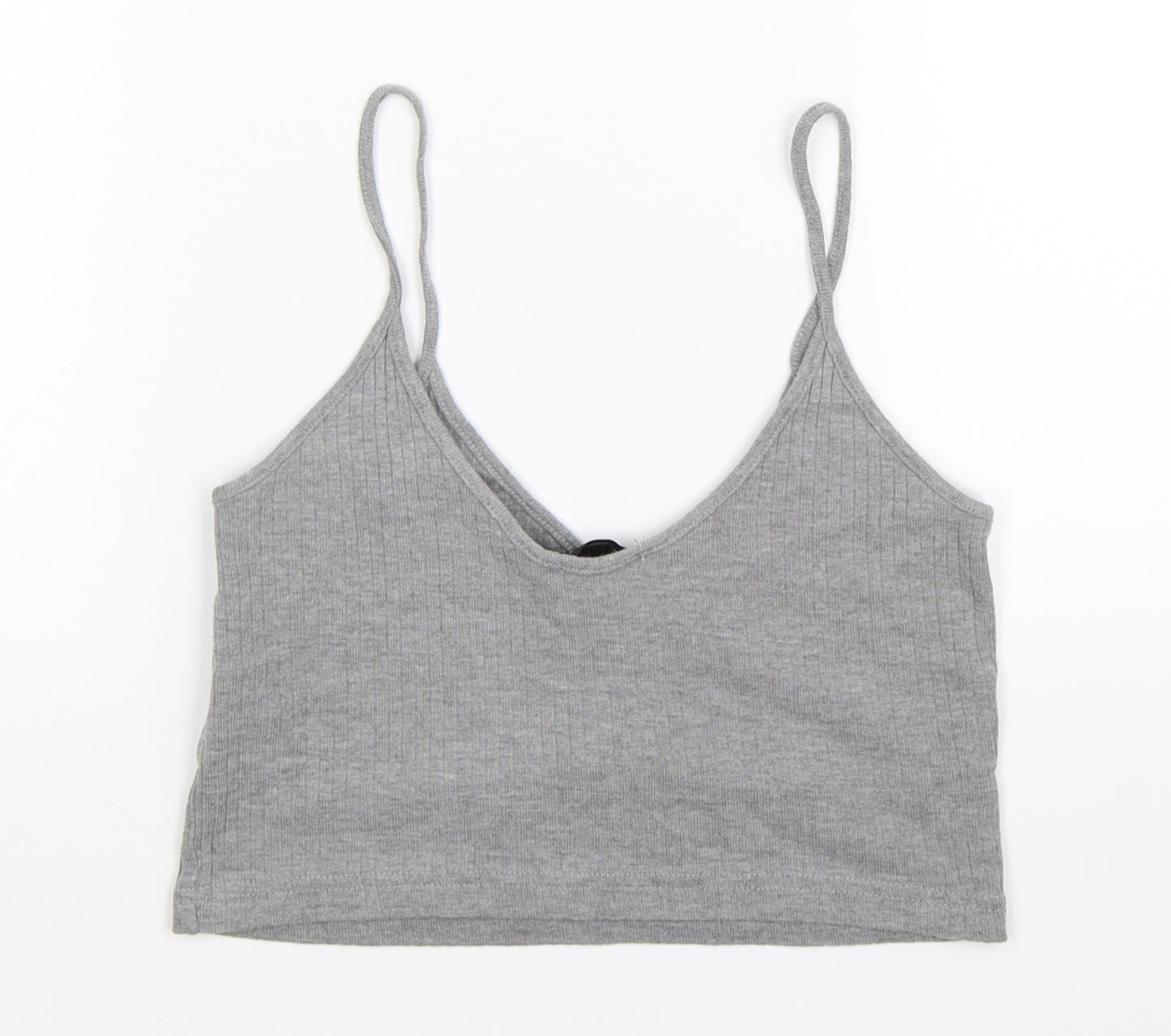 Topshop Womens Grey   Cropped Tank Size 8