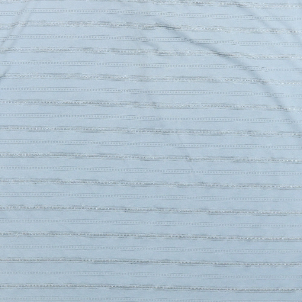 BHS Mens Blue Striped   Polo Size XL