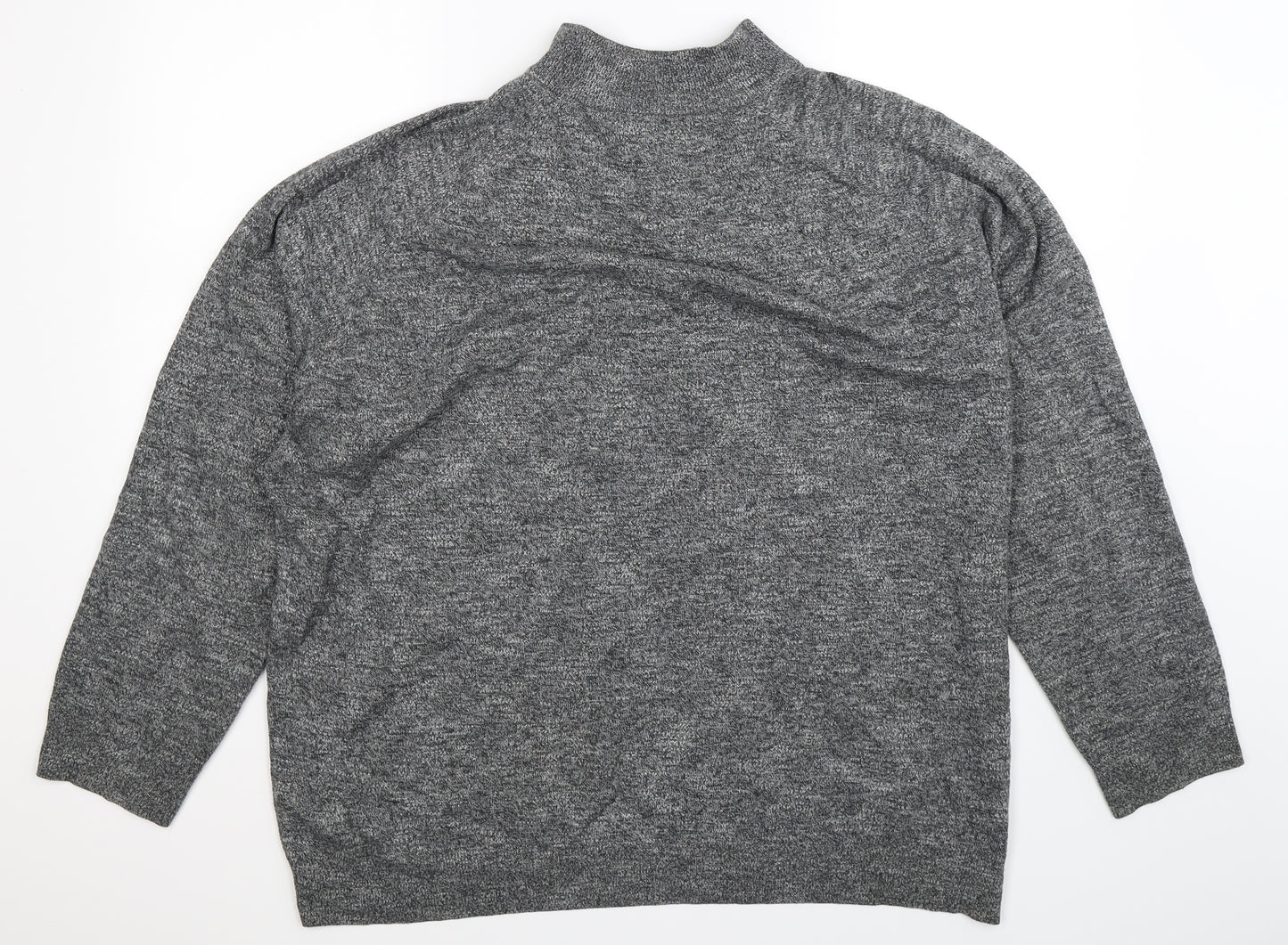 F&F Mens Grey  Knit Pullover Jumper Size 3XL