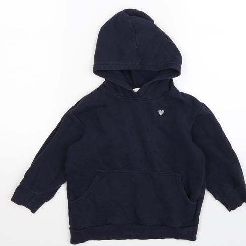 H&M Boys Blue   Pullover Hoodie Size 5 Years