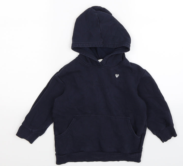 H&M Boys Blue Pullover Hoodie Size 5 Years
