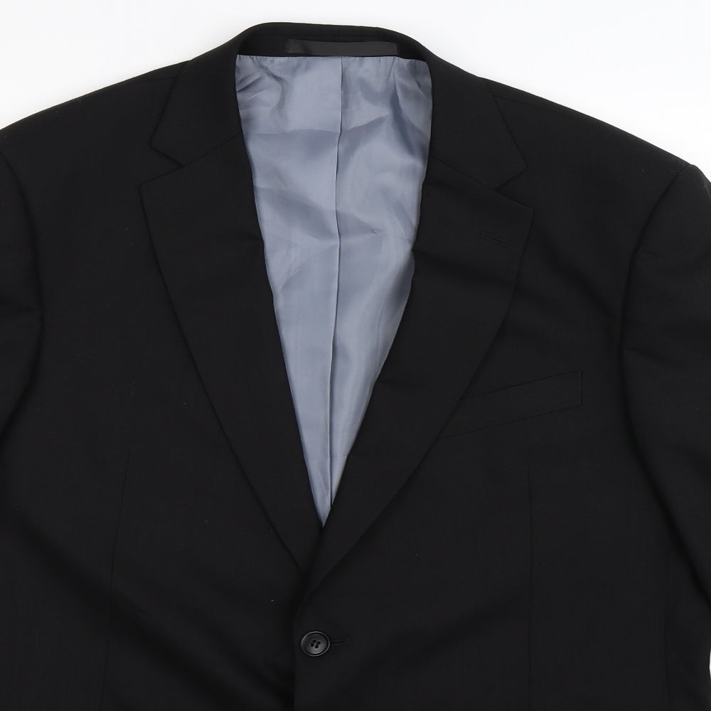 Marks and Spencer Mens Black   Jacket Suit Jacket Size 42