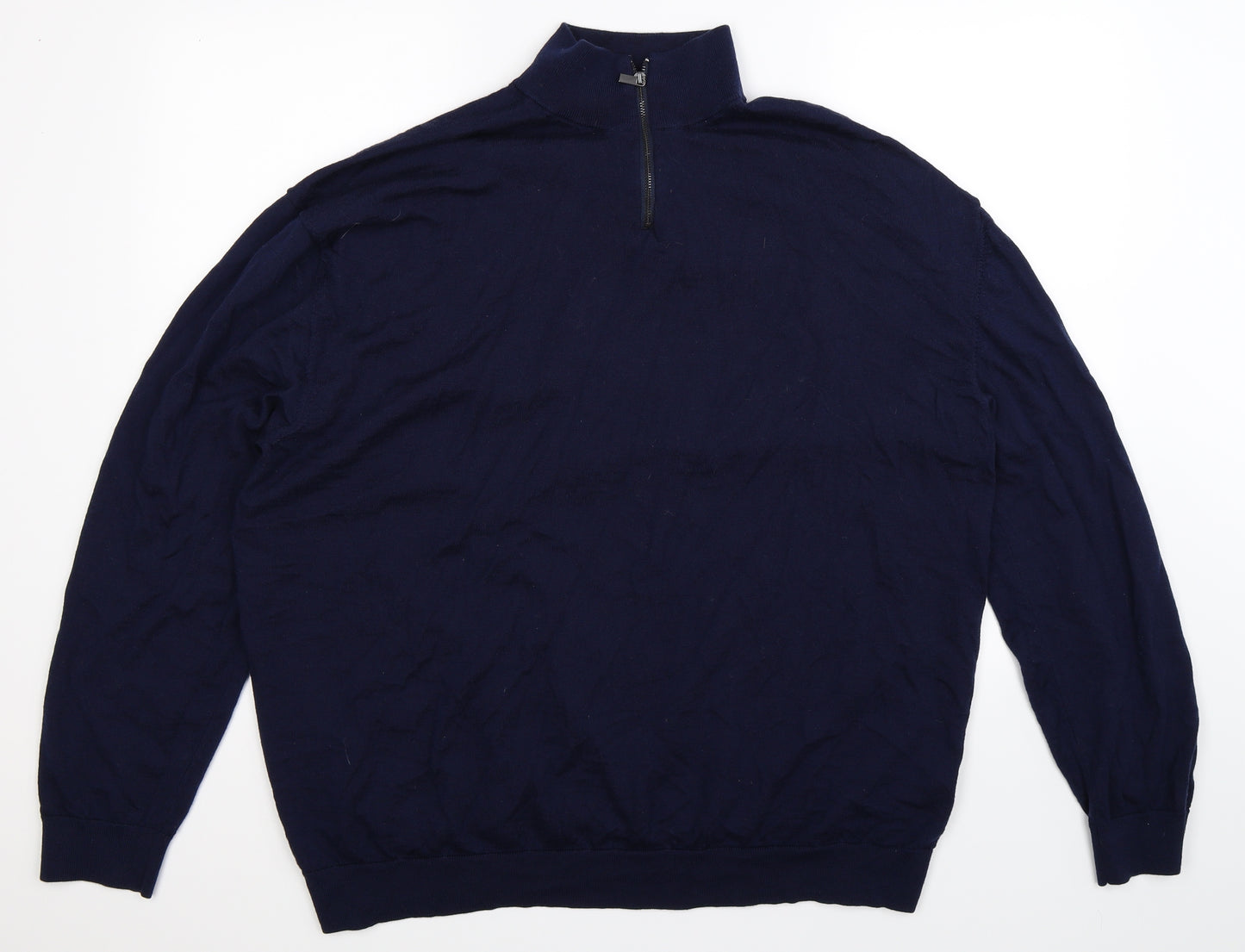 NEXT Mens Blue  Knit Pullover Jumper Size 4XL