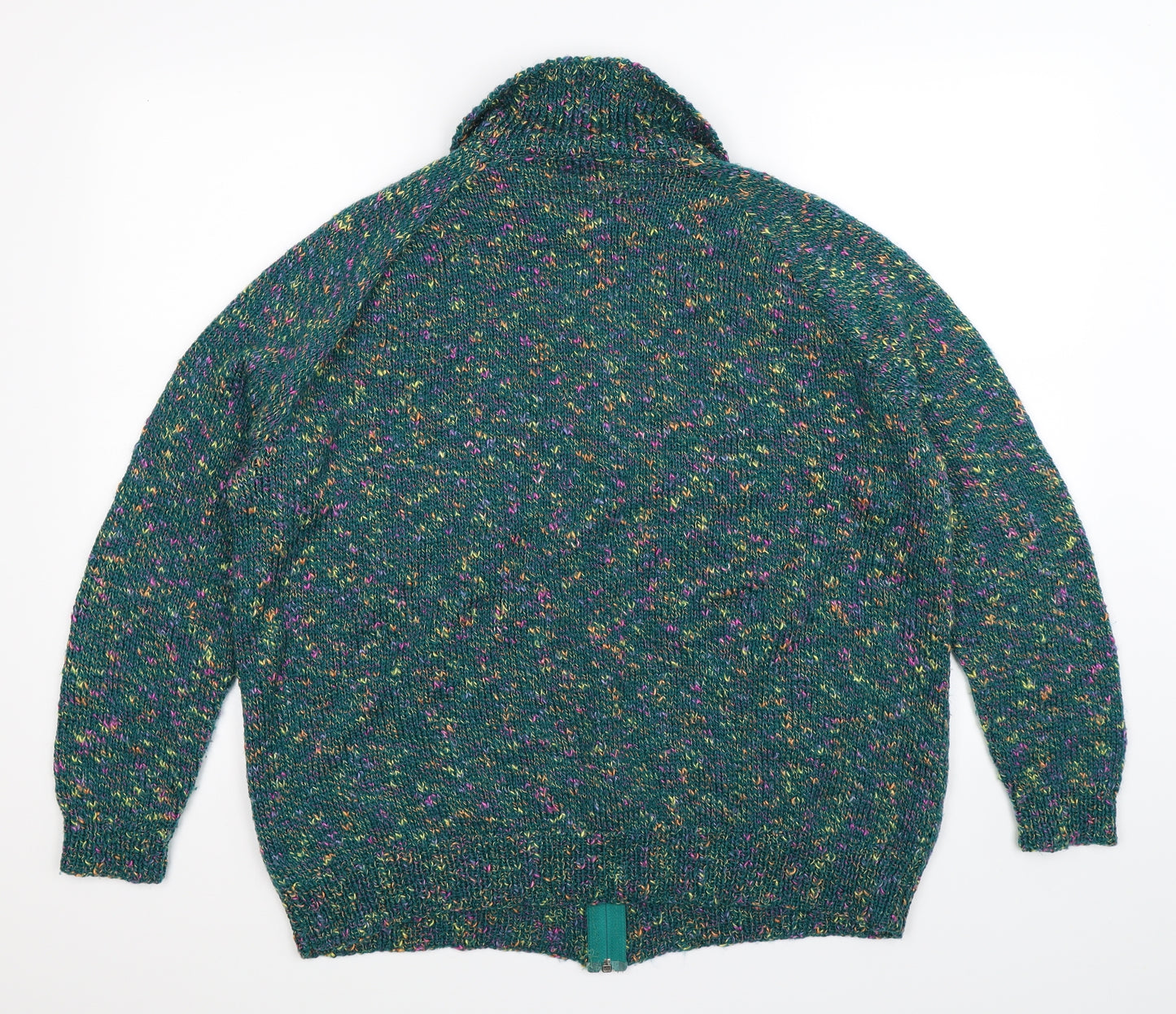 Preworn Womens Green  Knit Cardigan Jumper Size 26