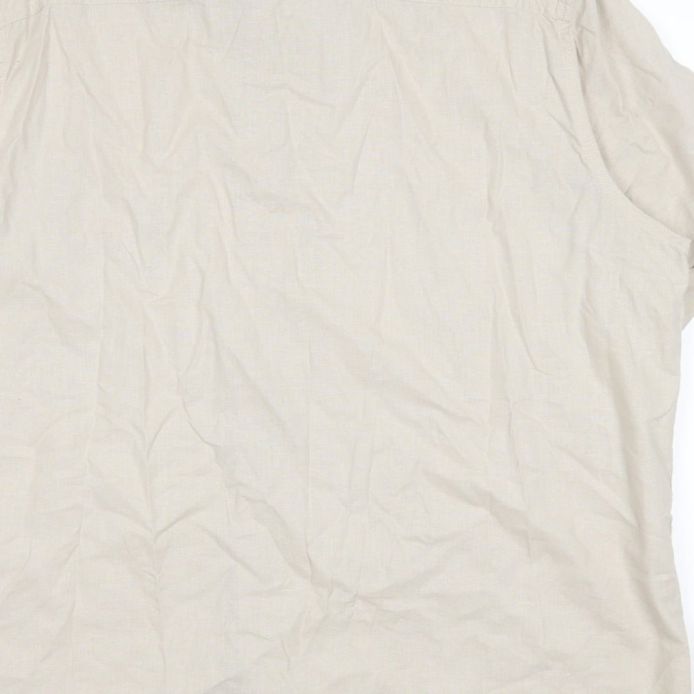 stonebay Mens Beige    Button-Up Size 2XL