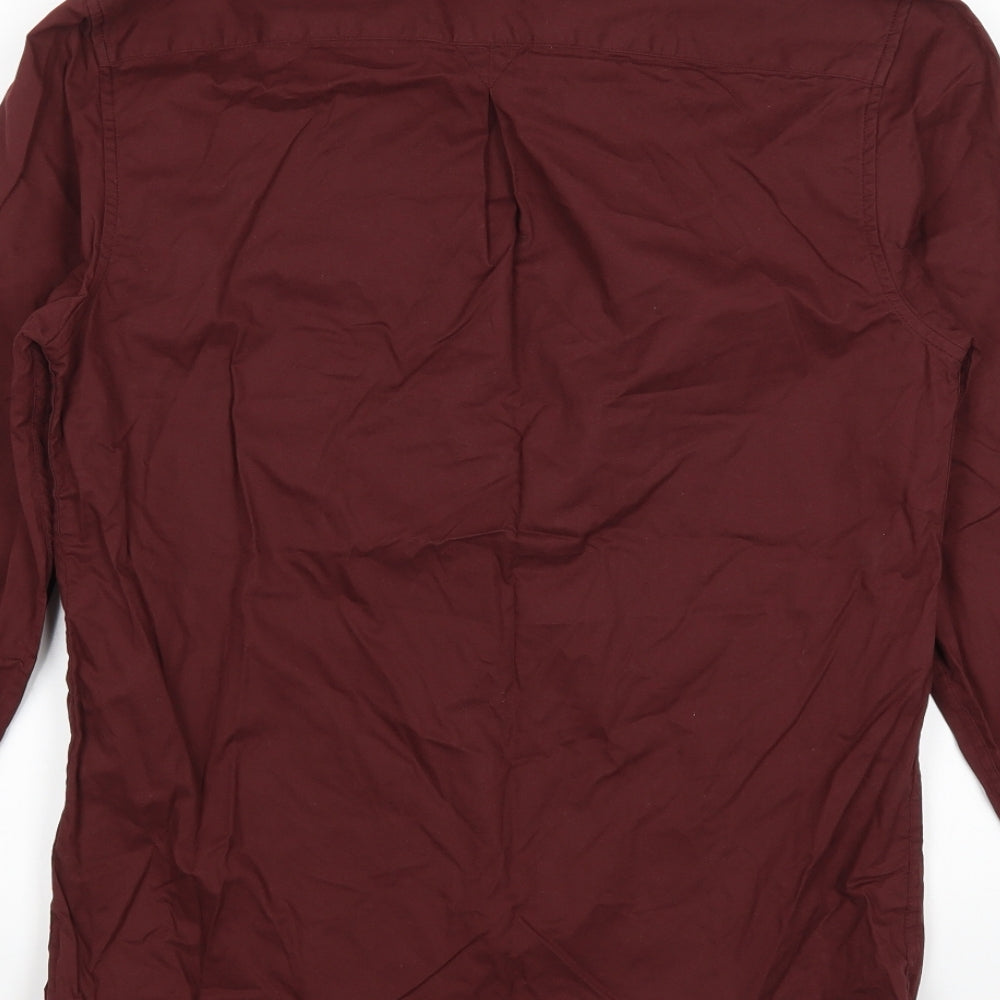 River Island Mens Red    Button-Up Size XS