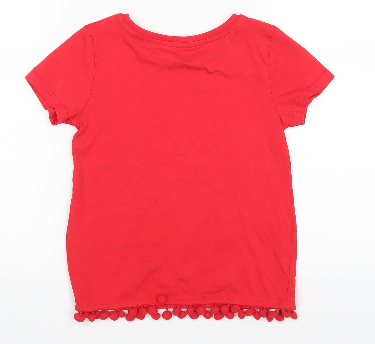 Nutmeg Girls Red   Basic T-Shirt Size 8-9 Years