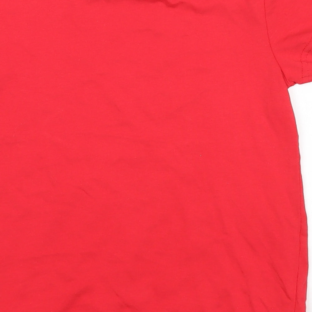 Nutmeg Girls Red   Basic T-Shirt Size 8-9 Years