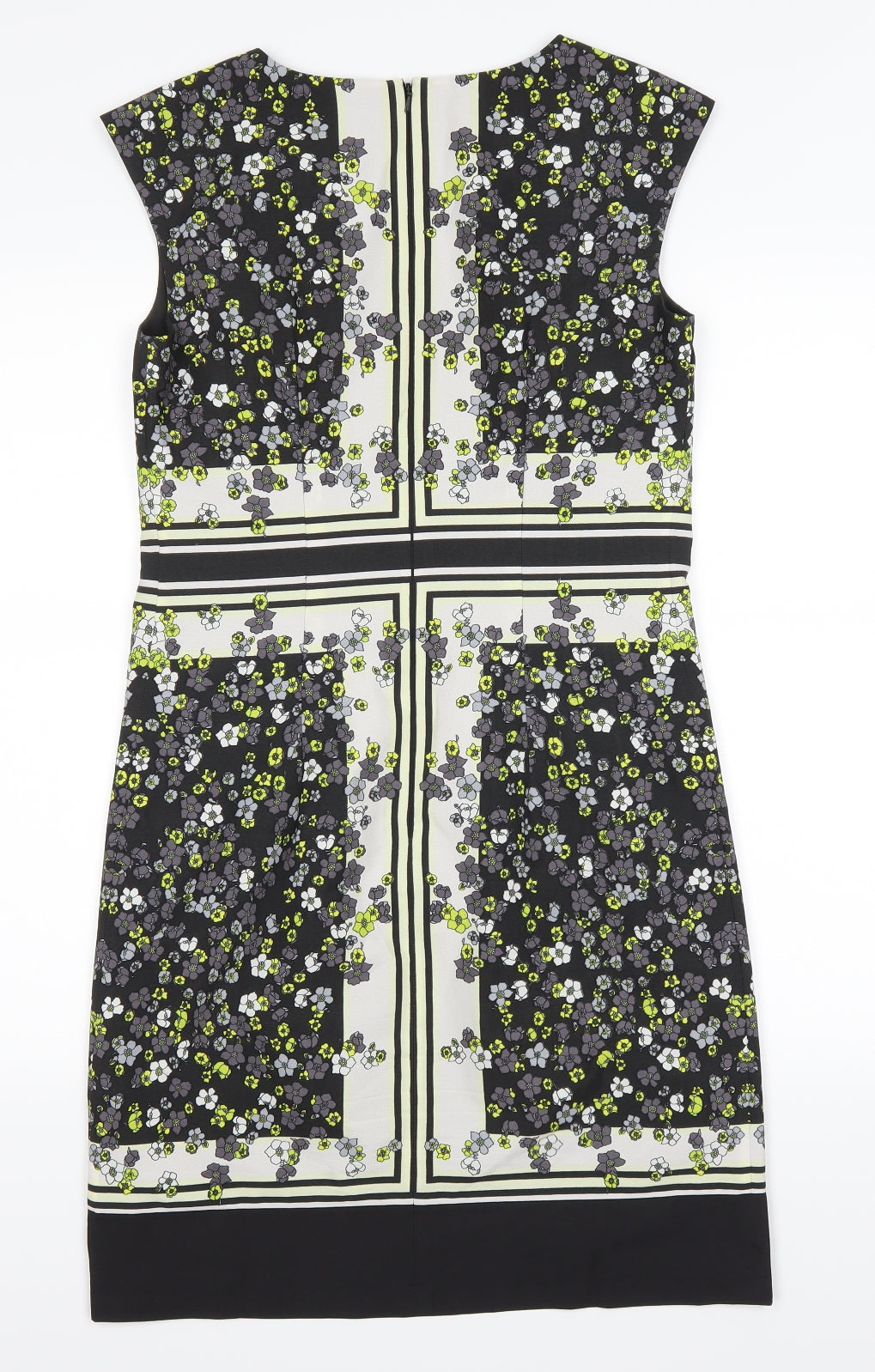 GREAT PLAINS Womens Grey Floral  A-Line  Size XS