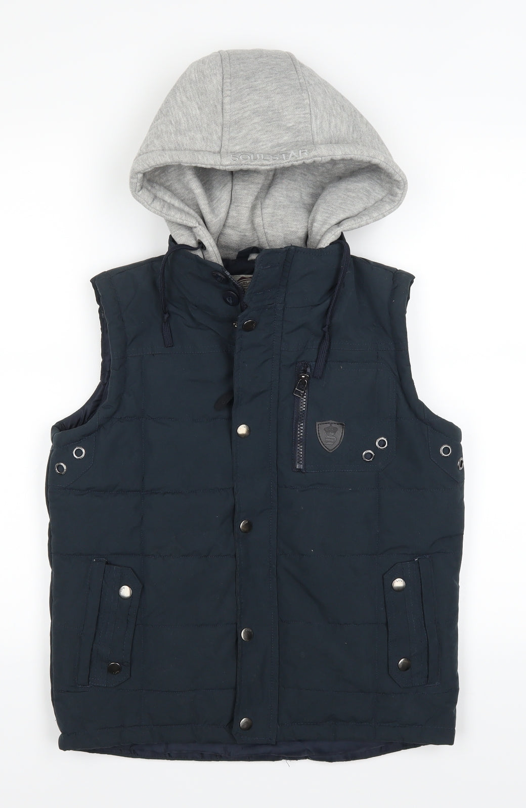 Soulstar Boys Blue   Jacket Waistcoat Size 9-10 Years