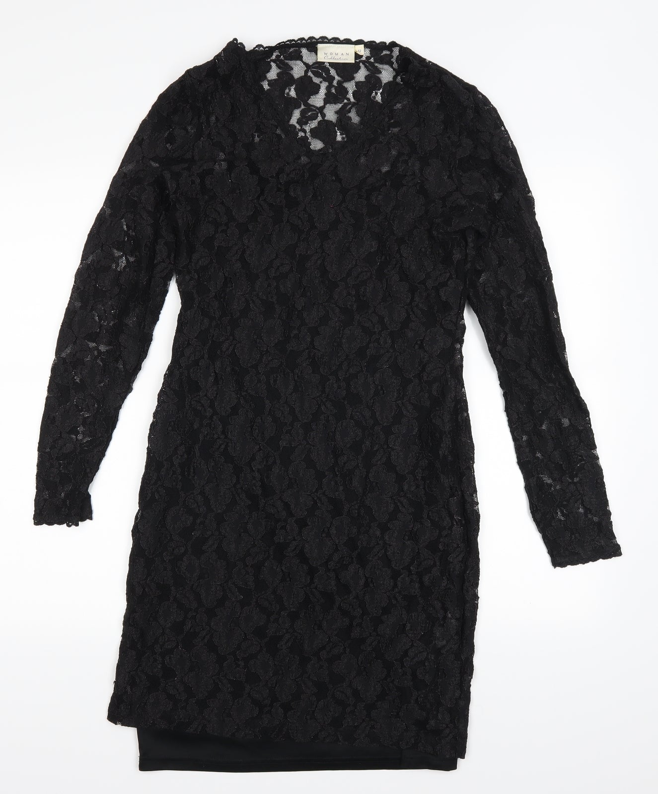 Woman collection  Womens Black   Bodycon  Size 12  - layered