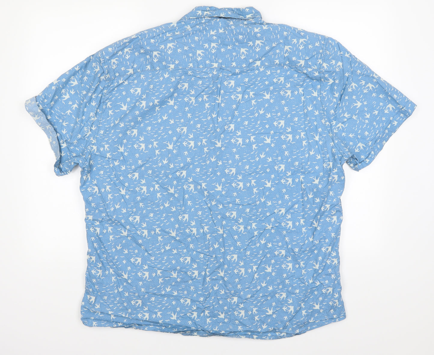 Easy Mens Blue    Button-Up Size 2XL