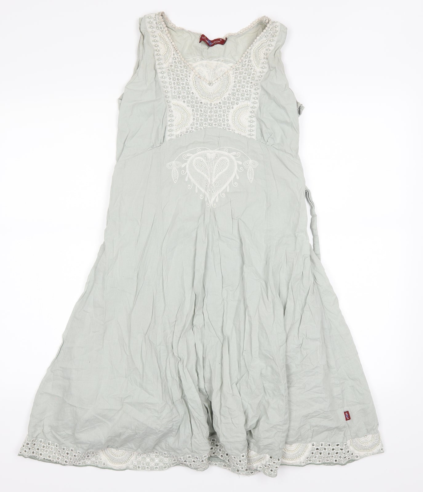 Uttam London Womens Green   A-Line  Size L