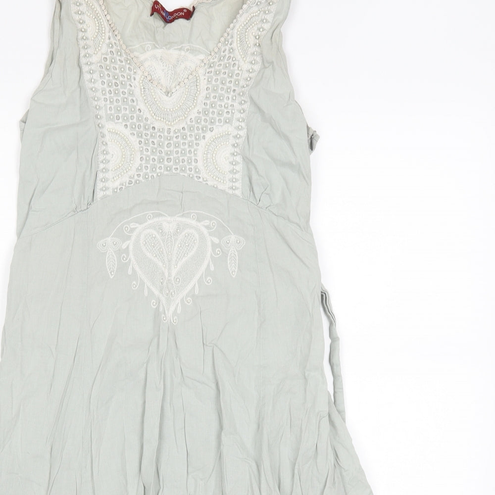 Uttam London Womens Green   A-Line  Size L
