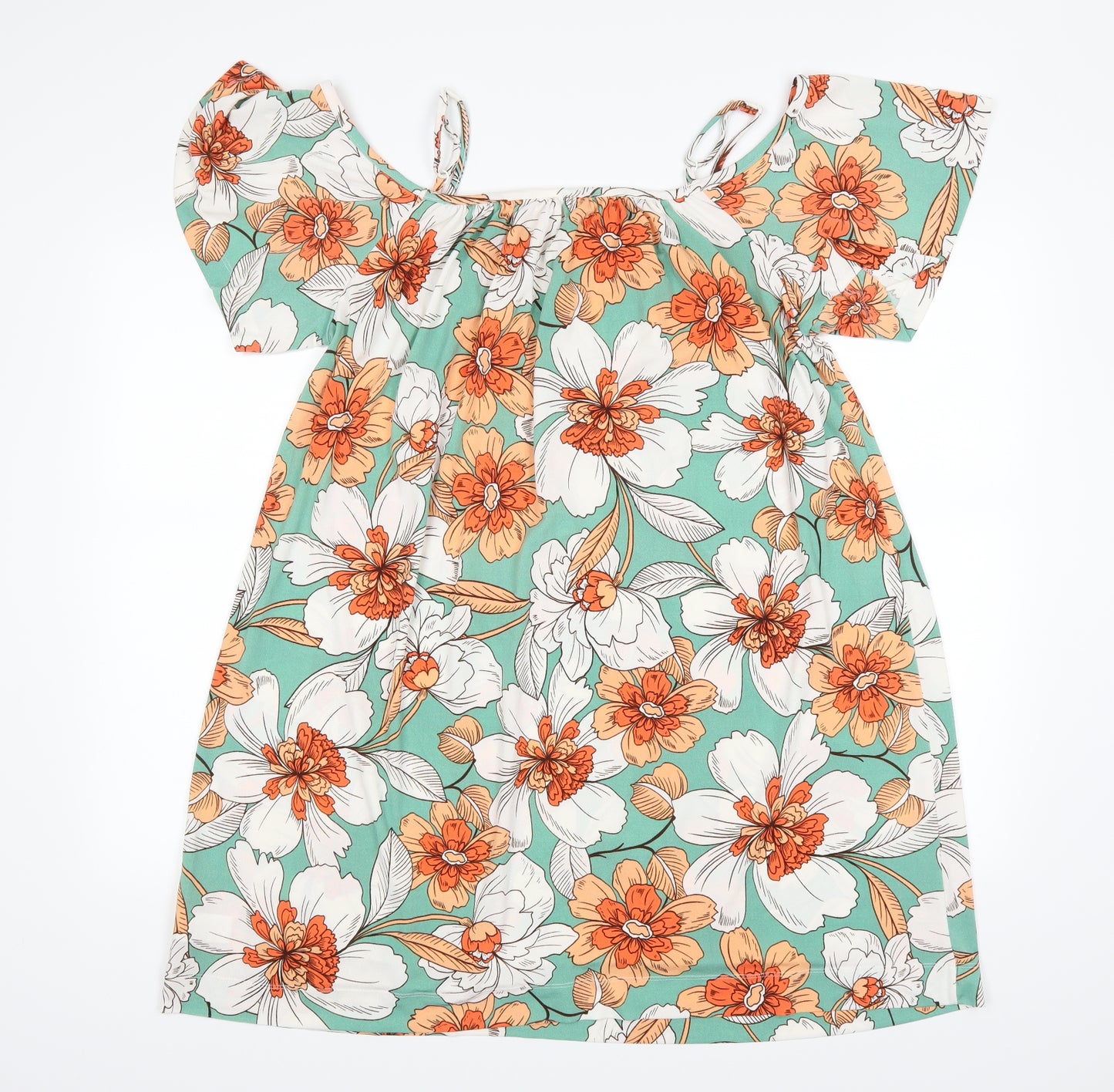 NEXT Womens Green Floral  A-Line  Size 16