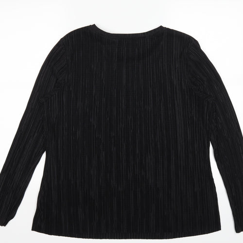 Marks and Spencer Womens Black   Basic Blouse Size 16