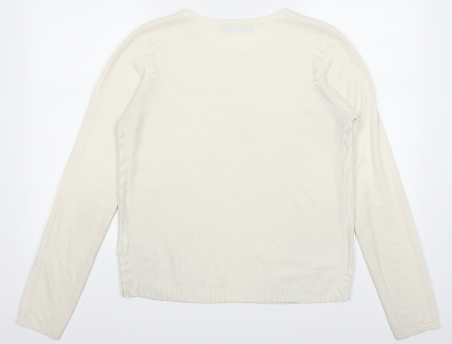 Marks and Spencer Womens Ivory   Pullover Jumper Size 12