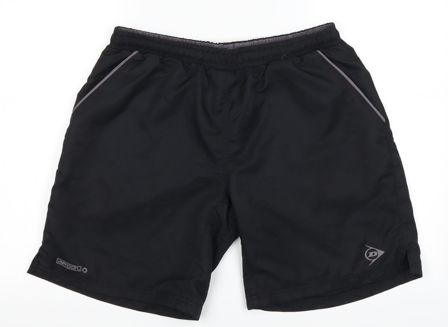 Dunlop Mens Black   Sweat Shorts Size L