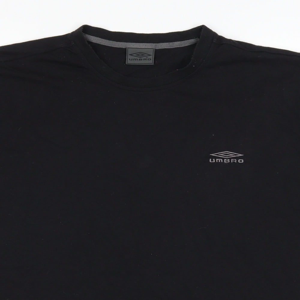 Umbro Mens Black    T-Shirt Size XL