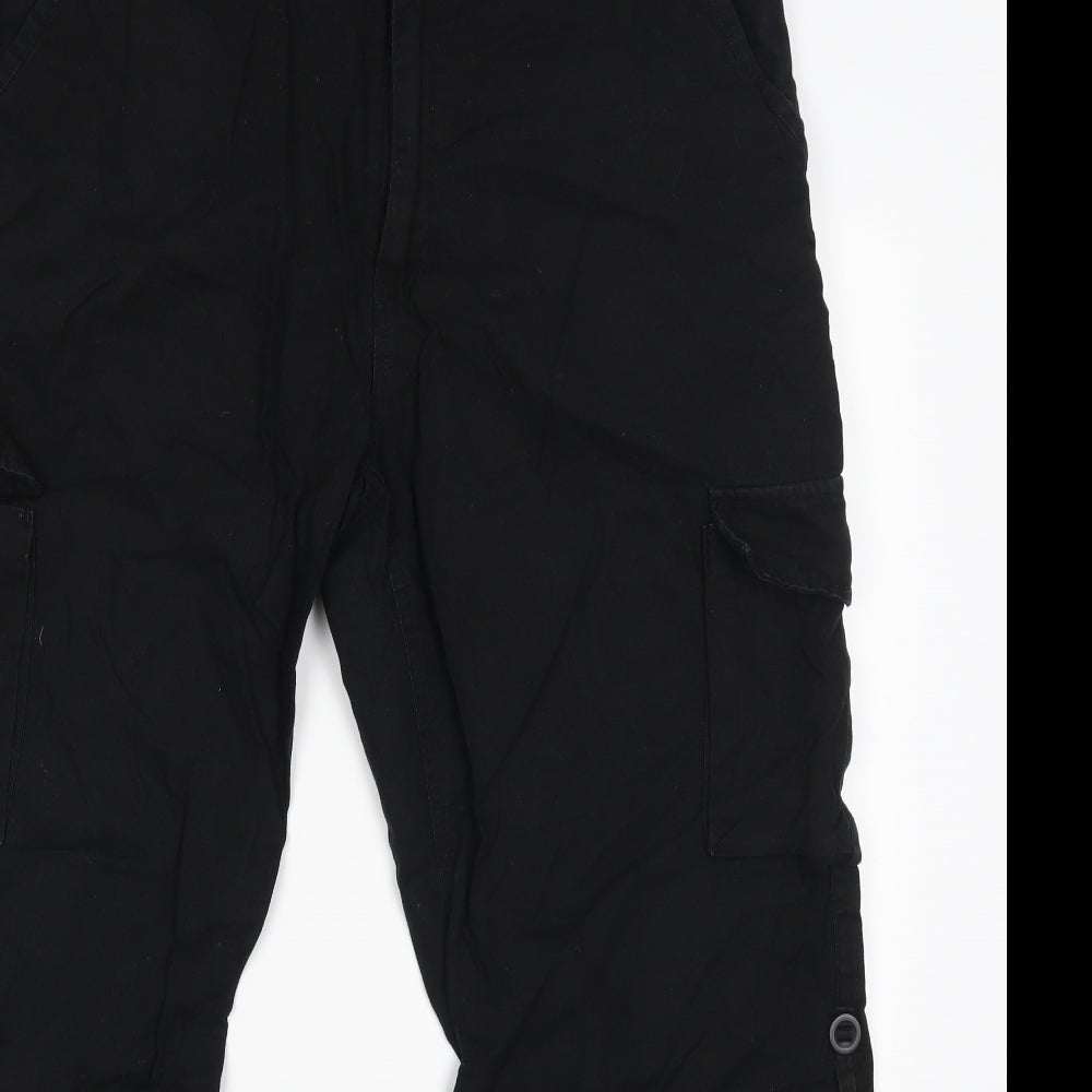 George Mens Black   Cargo Trousers Size 36 in L31 in