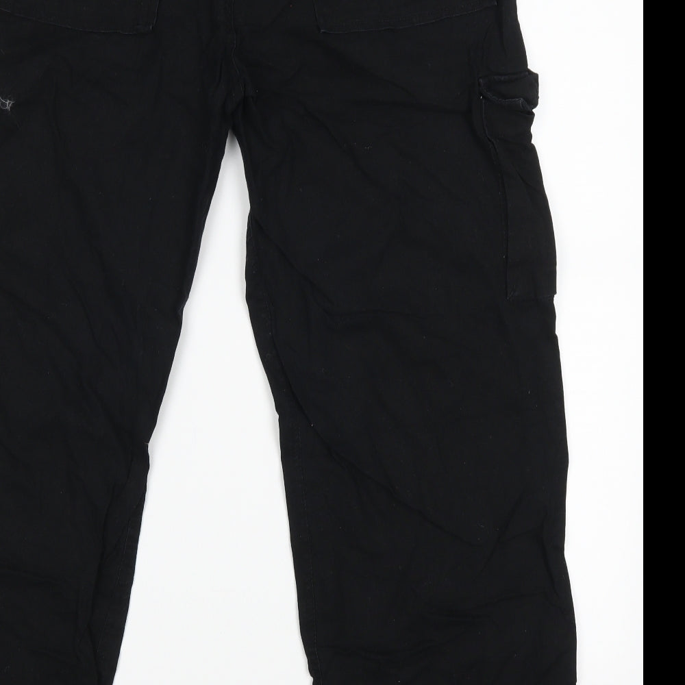 George Mens Black   Cargo Trousers Size 36 in L31 in