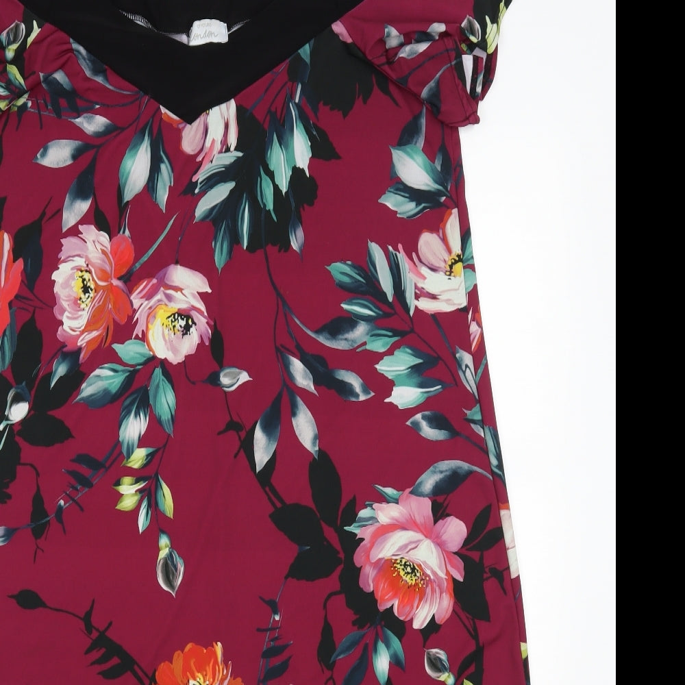Love yours Womens Purple Floral  Shift  Size 18